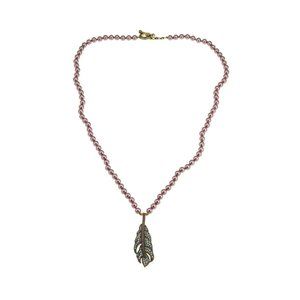 Heidi Daus "Stroke of Fabulous" Light Amethyst Beaded Crystal Drop Necklace